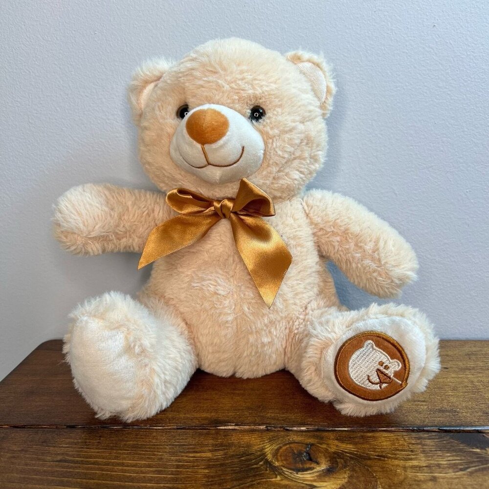 Goffa stuffed animal plush teddy bear tan and brown